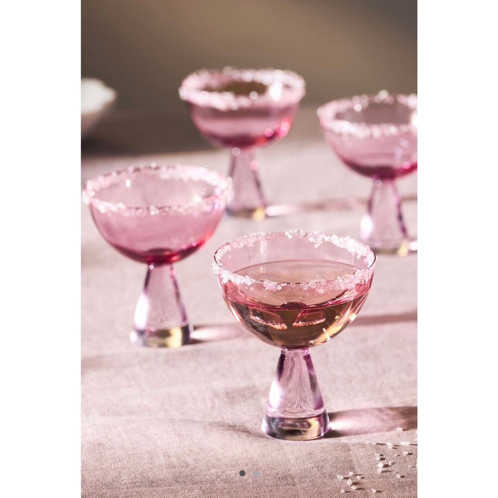 Anthropologie Ramona Coupe Glasses, Set of 4